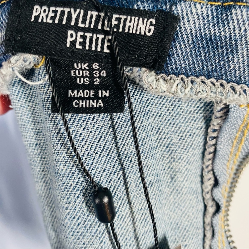 PrettyLittleThing Denim Lace-Up Tank Top - Picture 8 of 10
